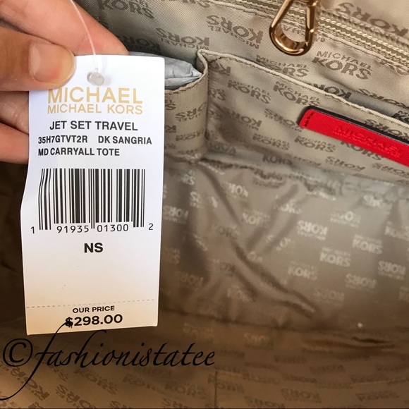 NWT Michael Kors Jet Travel Medium Carryall Tote - Picture 5 of 8